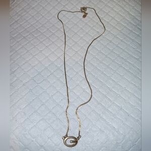 Givenchy Vintage Gold Tone G Necklace